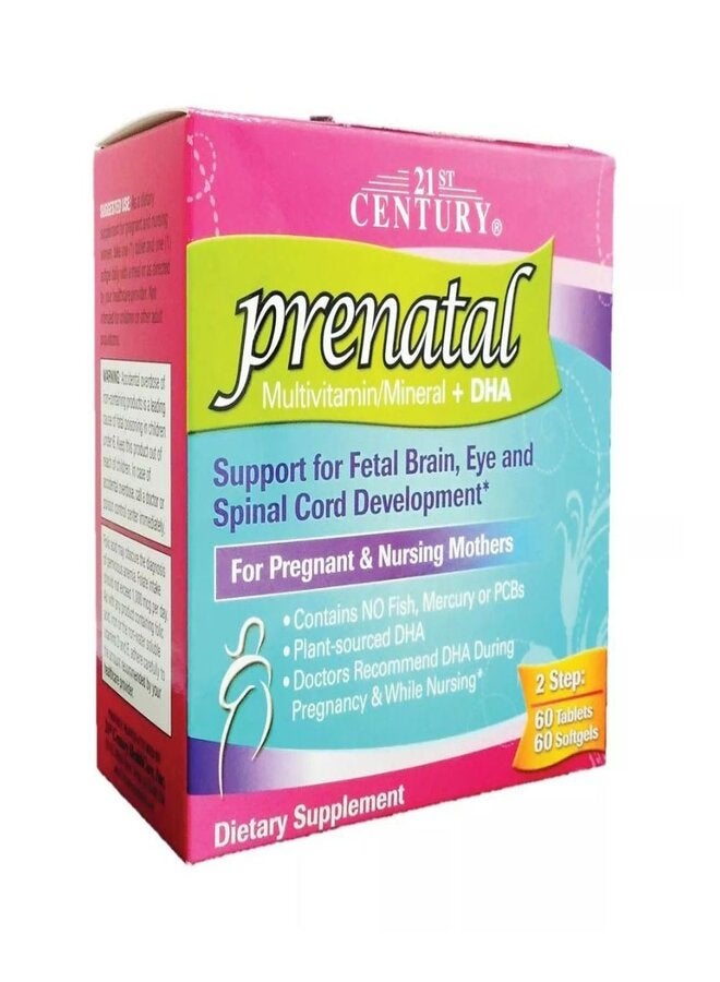 21st Century PreNatal Multivitamin Plus DHA - 120 Softgels - Image 1